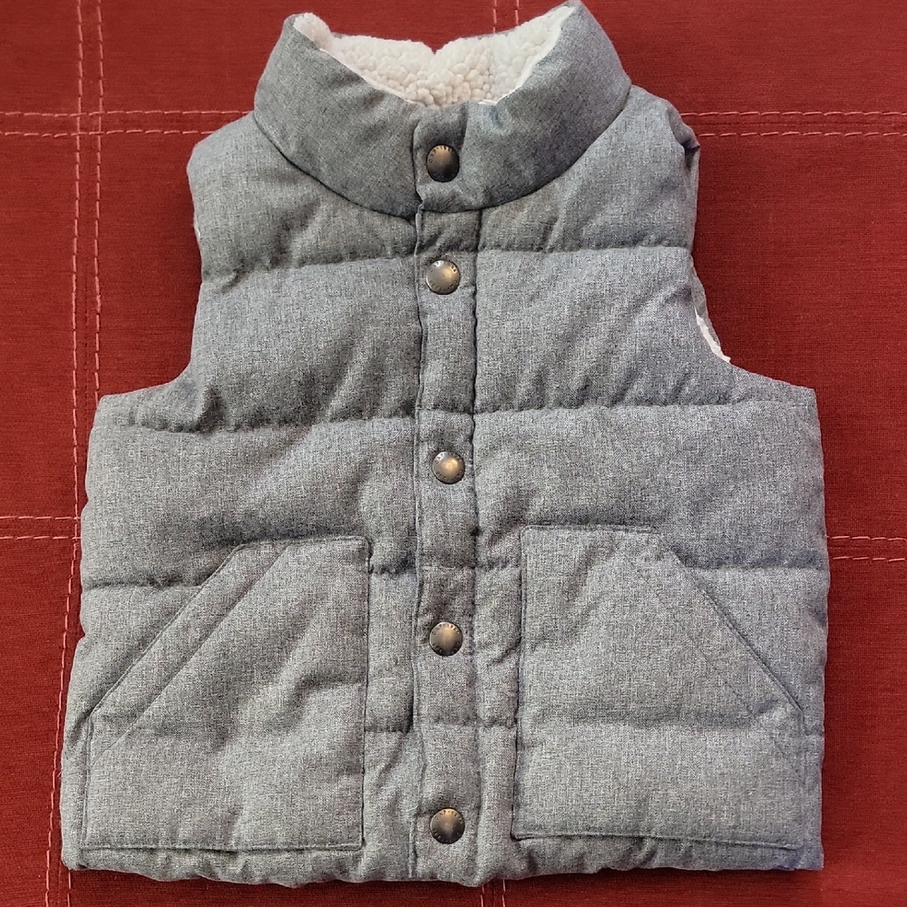 Baby Gap Gray Puffer Vest wi